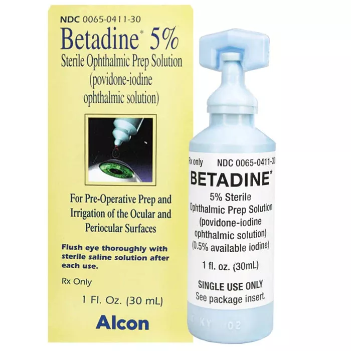 Betadine 5% Povidone-Iodine Sterile Ophthalmic Prep Solution 30 mL