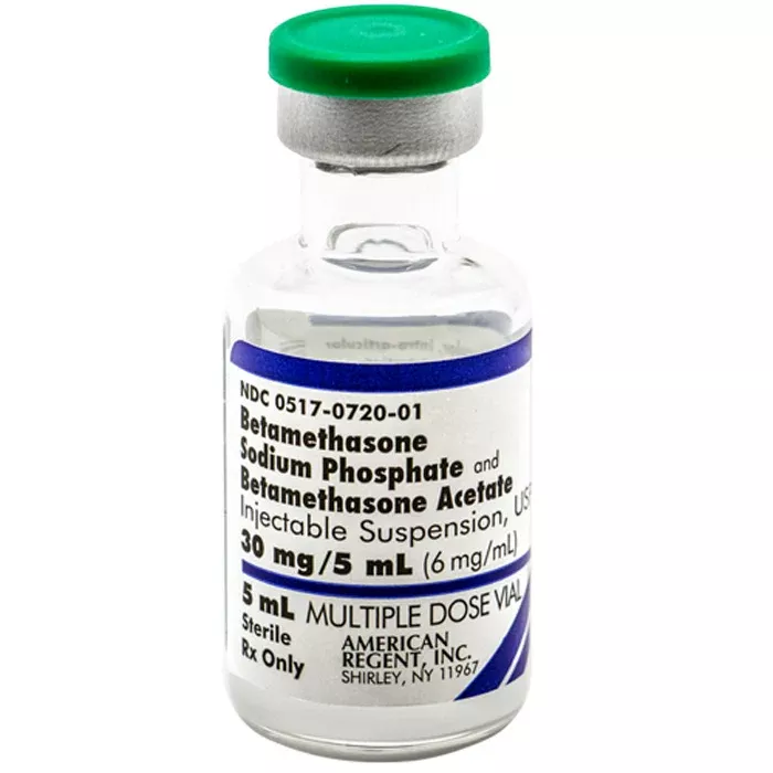 Betamethasone Injection Sodium Phosphate and Acetate Suspension Multiple Dose Vial 5 mL (Rx)