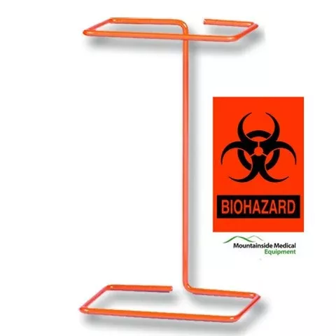 Biohazard Benchtop Wire Bag Holder