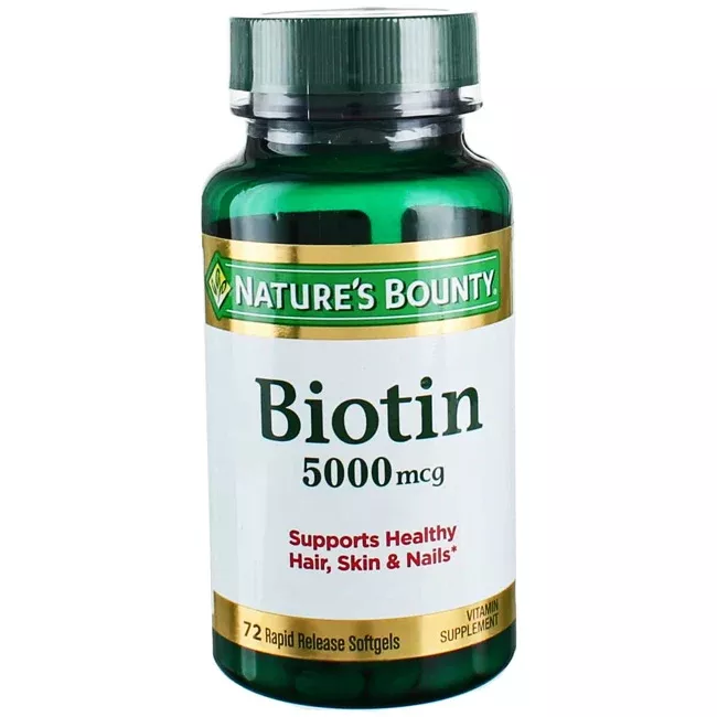 Biotin 5000mcg Softgels by Natures Bounty 72 Count