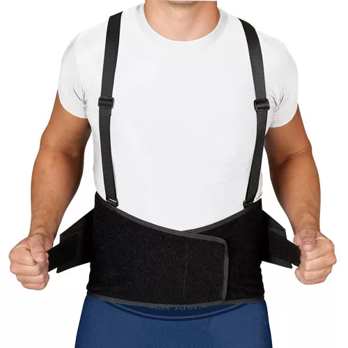 Blue Jay Industrial Back Suppt w/SuspendersBlackX-Large