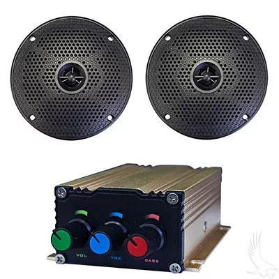 Bluetooth Audio Package with Bluetooth Enabled AMP and 5″ Speaker Set