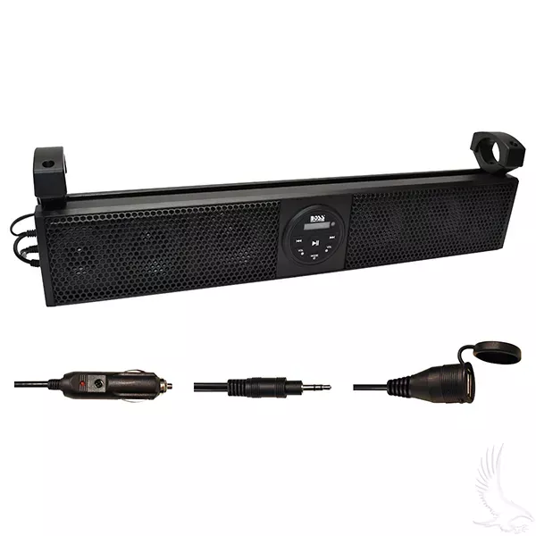 Boss Sound Bar, Six Speaker 26″ with Bluetooth and Mounting Hardware