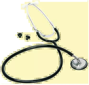 Bowles Single Head Stethoscope, Black