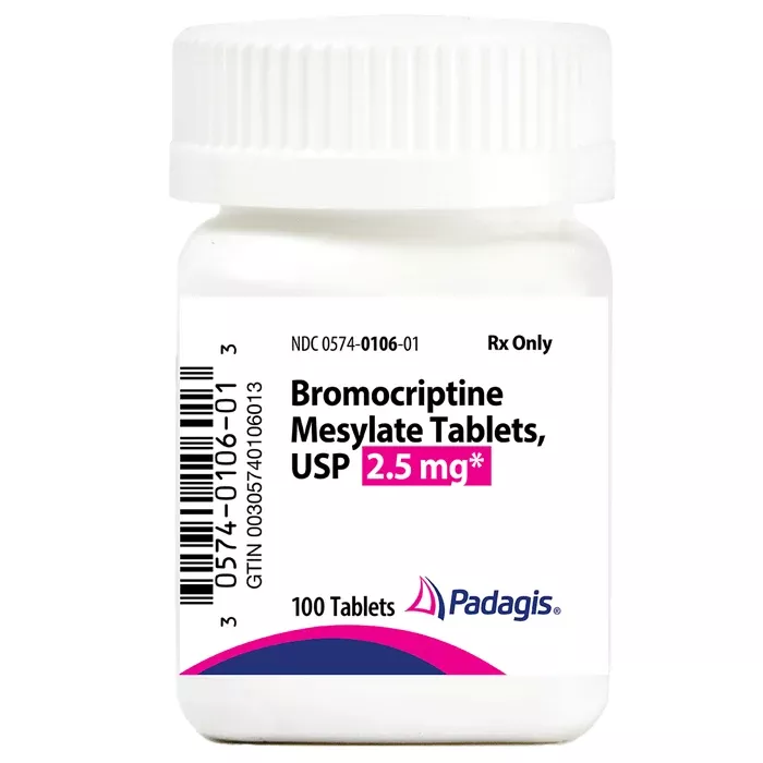 Bromocriptine Mesylate Tablets 2.5 mg, 30 Count (RX)