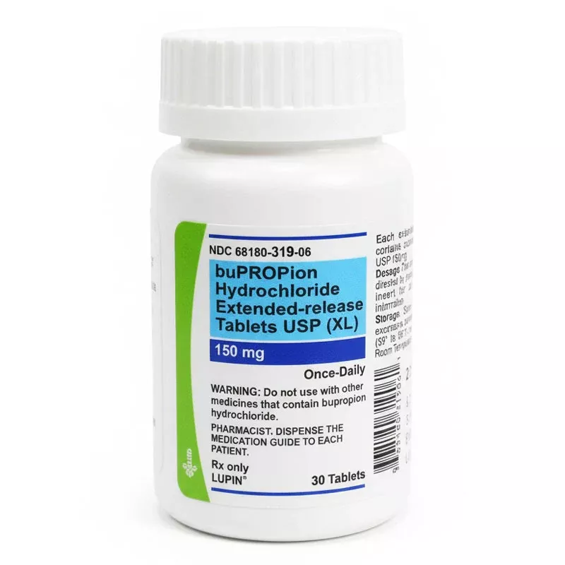 Bupropion Hydrochloride 150 mg Extended-Release Tablets USP (XL) 30 Count (RX)