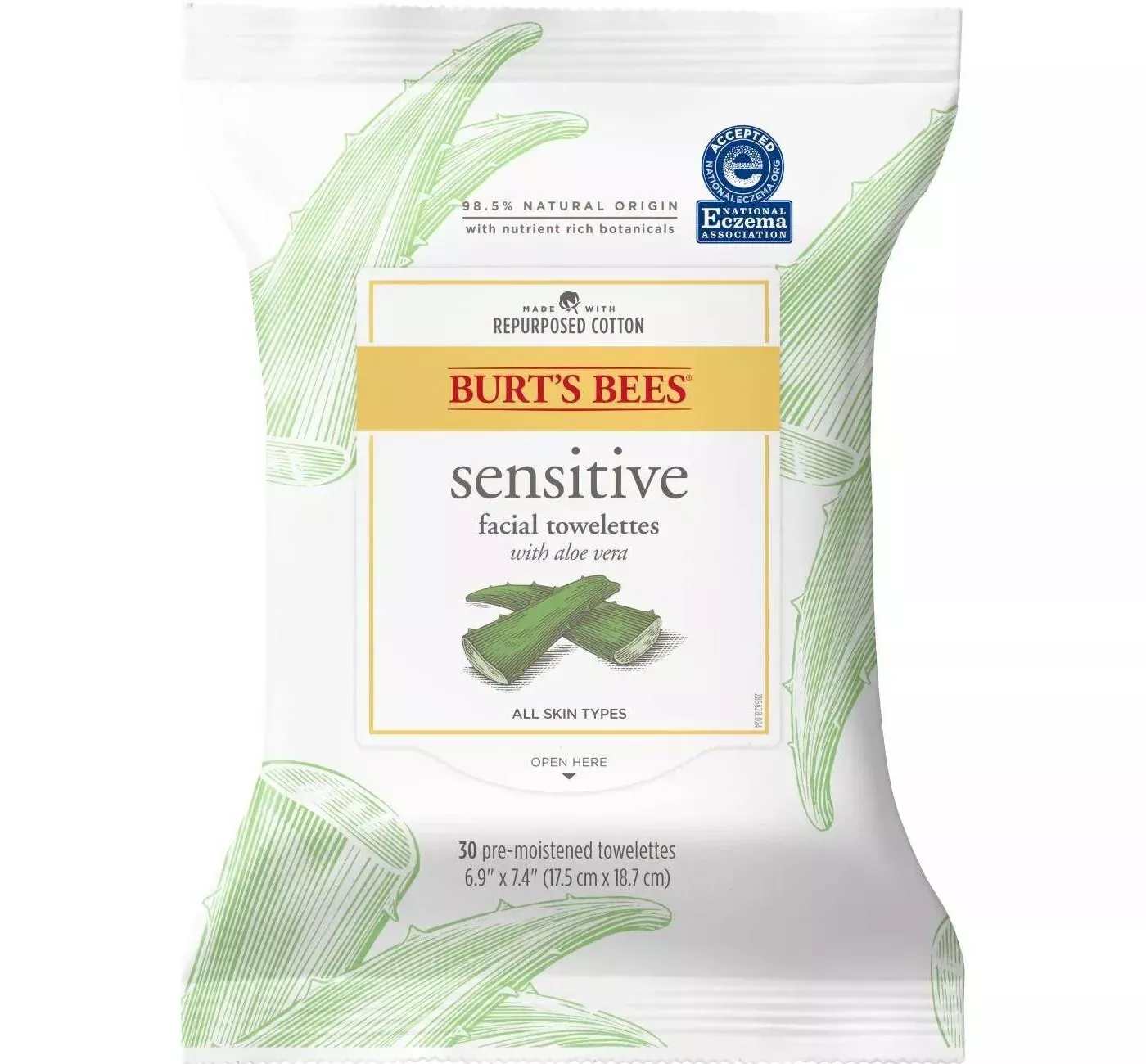 Burt's Bees Sensitive Skin Facial Cleansing Towelettes
