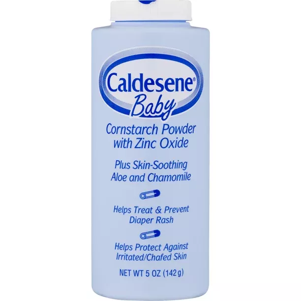 Caldesene Baby Cornstarch Powder with Zinc Oxide 5 oz