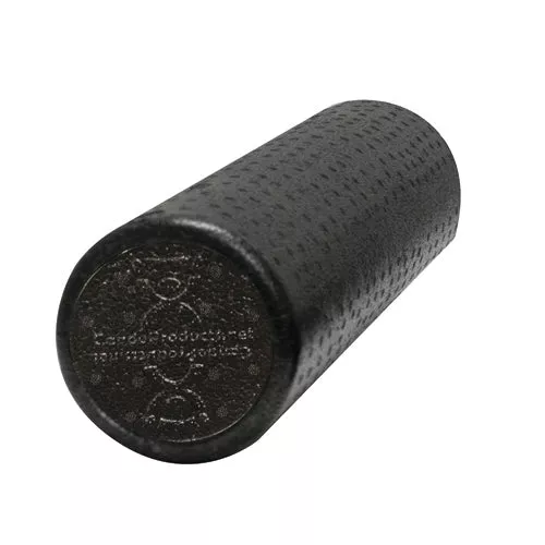 CanDo Foam Roller Black Compos Extra FirmRound6x 18