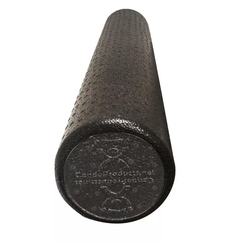 CanDo Foam Roller Black Compos Extra FirmRound6x 36
