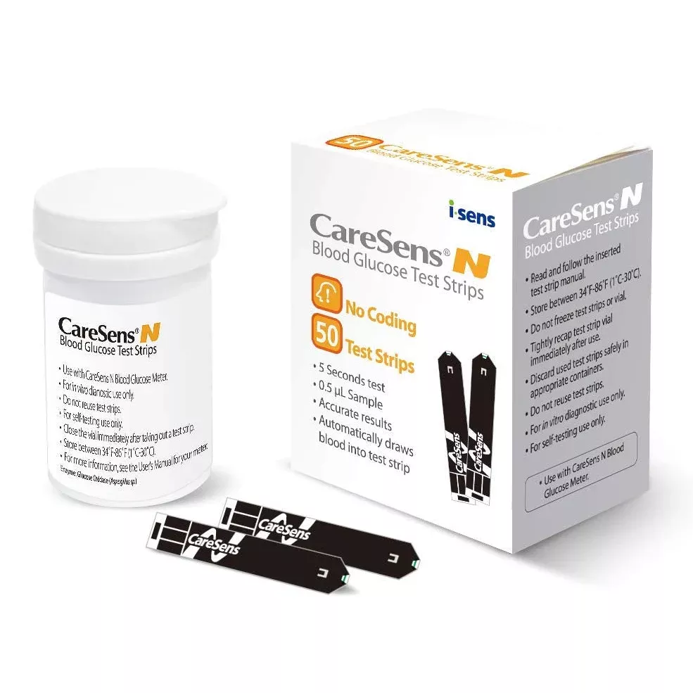 CareSens N Blood Glucose Test Strips – 50 Count