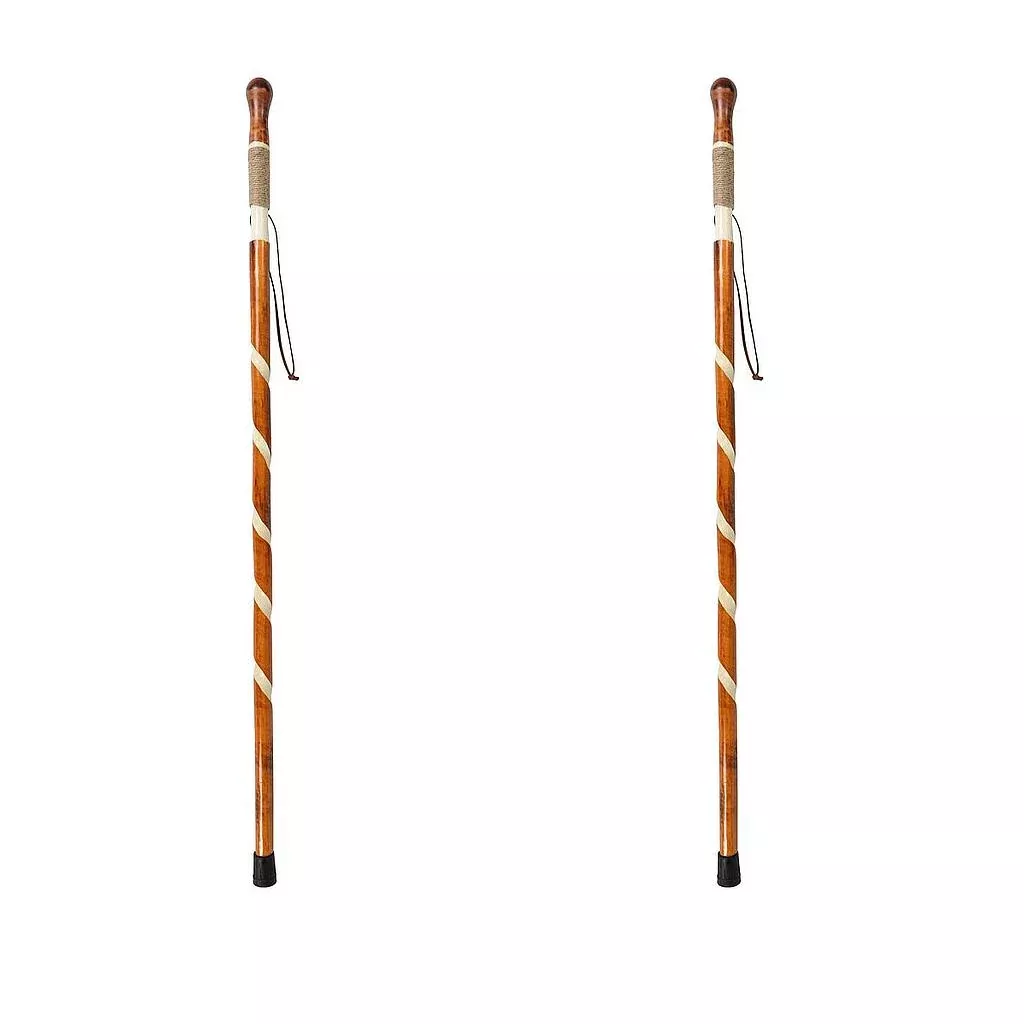 Carved Wooden Walking Stick (2 Pack)