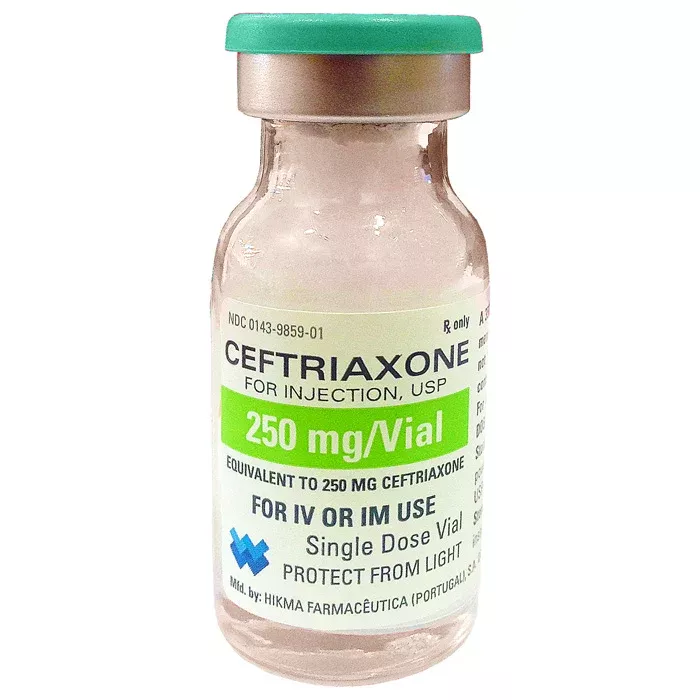 Ceftriaxone Sodium Injection 250 mg Powder Vials, 25/Pack