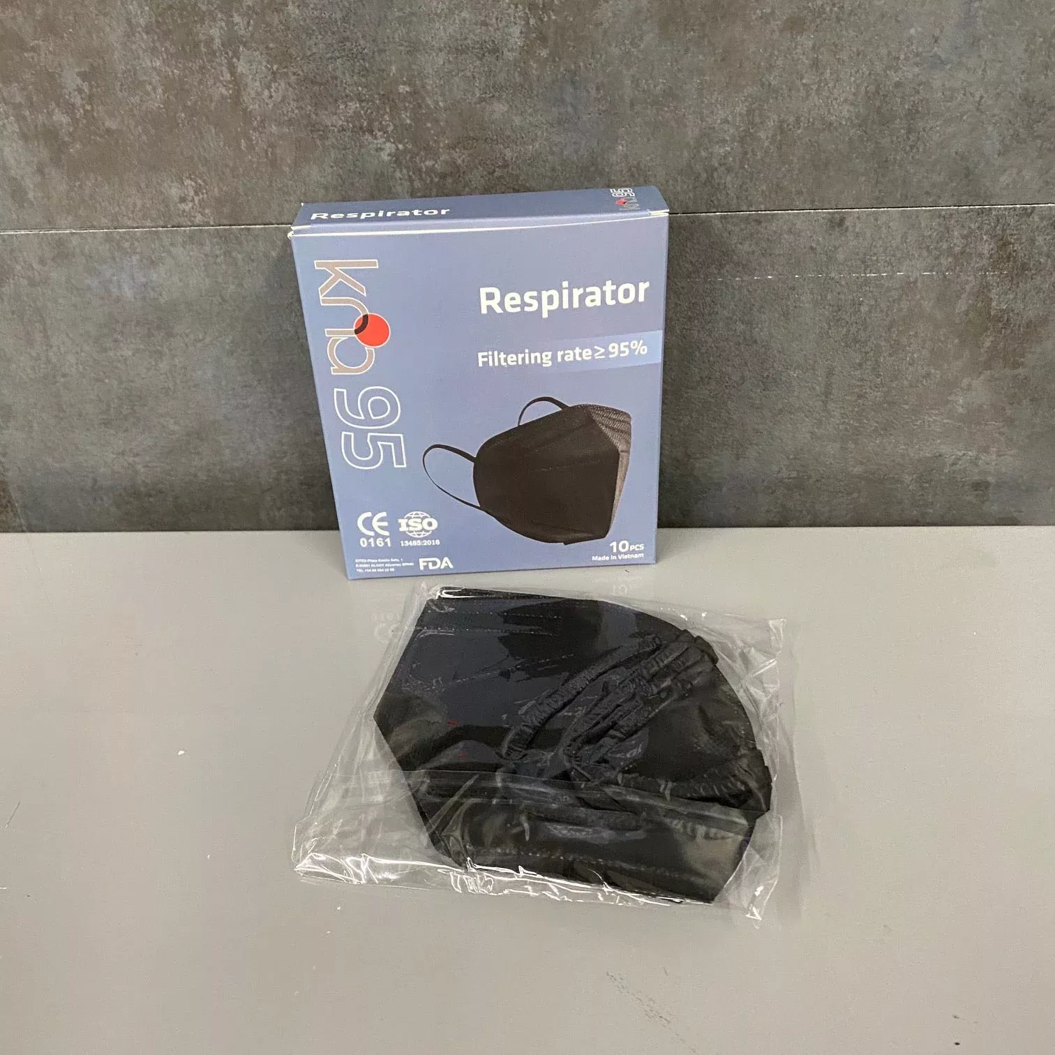 Certified Black KN95 Mask Pack of 10