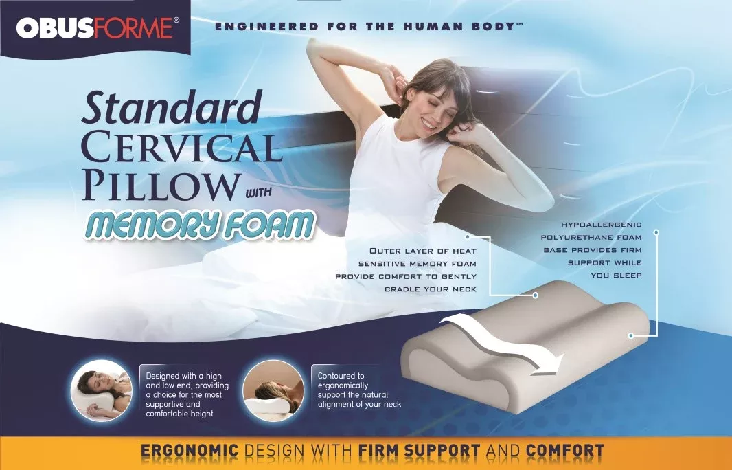 Cervical PillowStandard w/Memory Foam