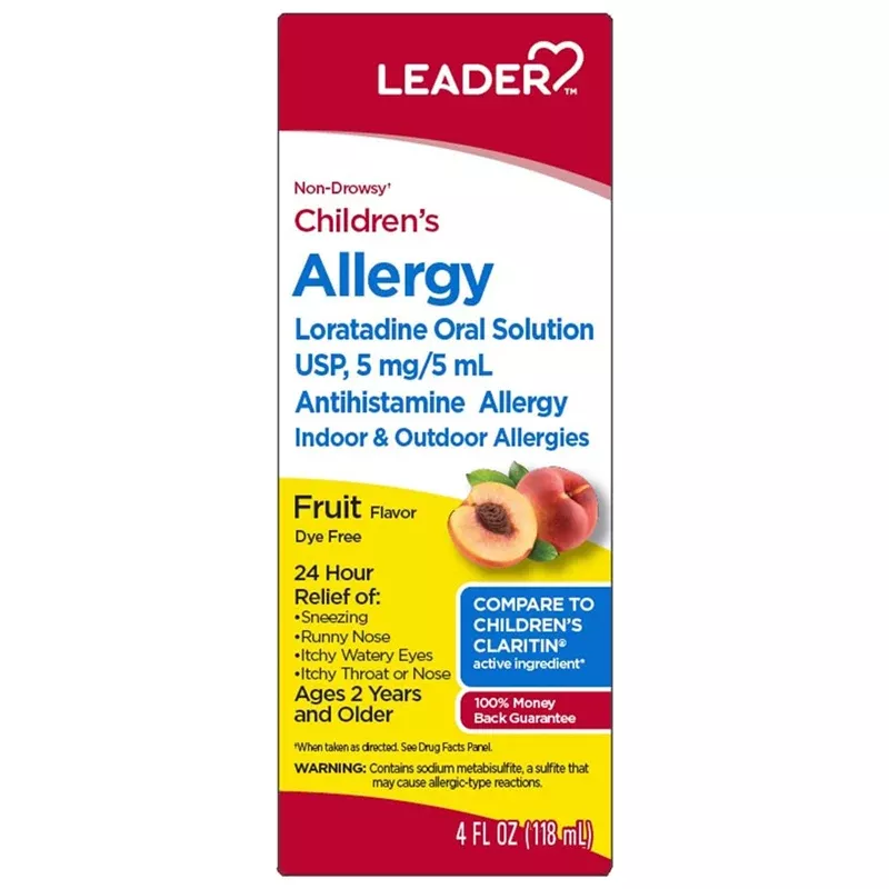 Children's Loratadine 24 Hour Allergy Relief Syrup 5 mg, Fruit Flavored
