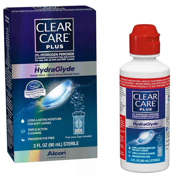 Clear Care Plus Contact Lens Cleaning and Disinfecting Solution with HydraGlyde Moisture Matrix