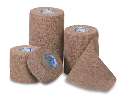 Coflex Self-Adherent Wrap, Latex Free, 1″ x 5 Yd. Roll; (30) Rolls/Box