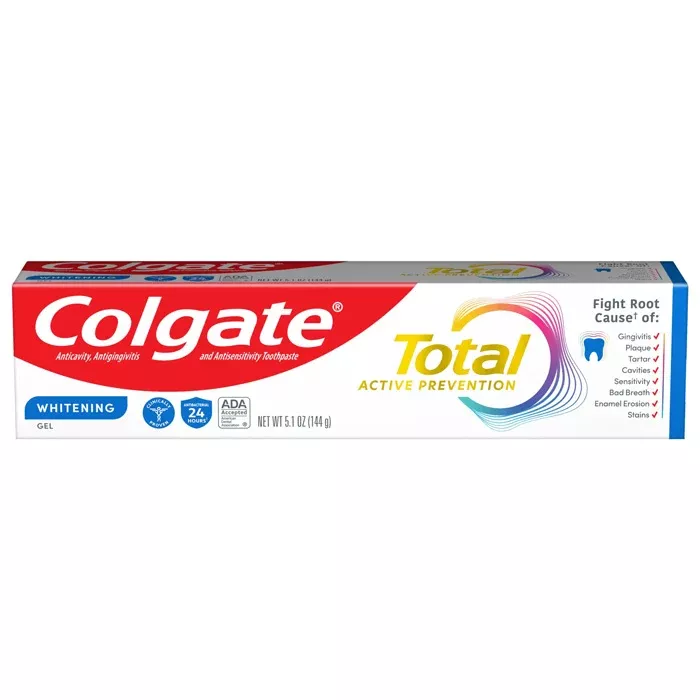 Colgate Total Whitening Gel Toothpaste, 5.1 Ounce