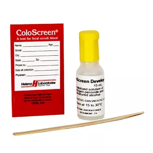 ColoScreen Occult Blood Tests 100 Slides, 2 x 15mL Developers, Applicators, 100/bx
