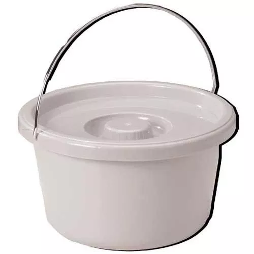 Commode Pail With Lid 7.5 QuartGray