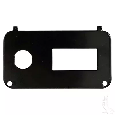 Console Plate, Key Switch w/ State of Charge Meter, EZGO TXT/Medalist