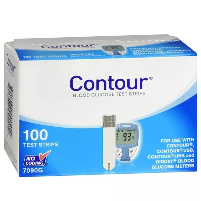 Contour Blood Glucose Test Strips, 100 count