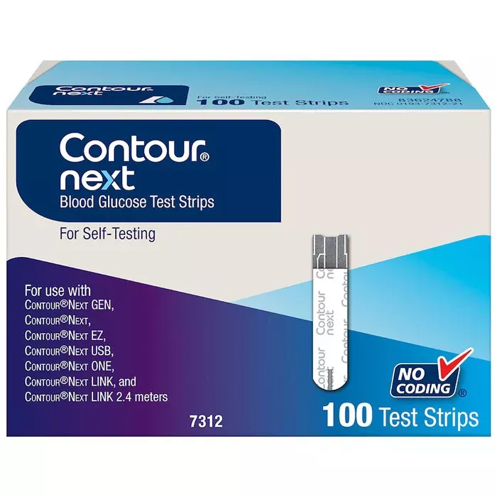 Contour Next Blood Glucose Test Strips 100 Count