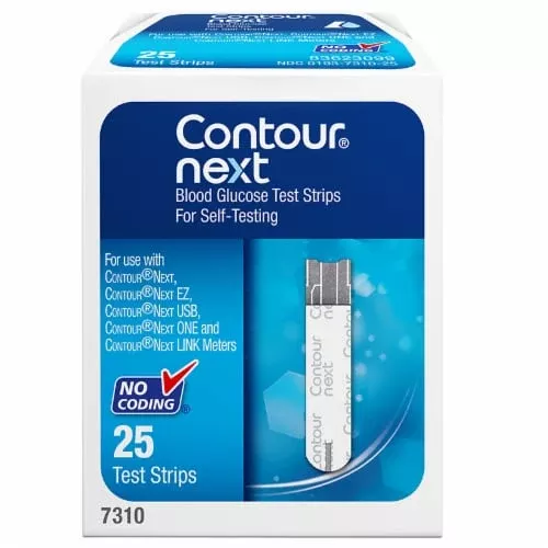 Contour Next Blood Glucose Test Strips, 25 Count
