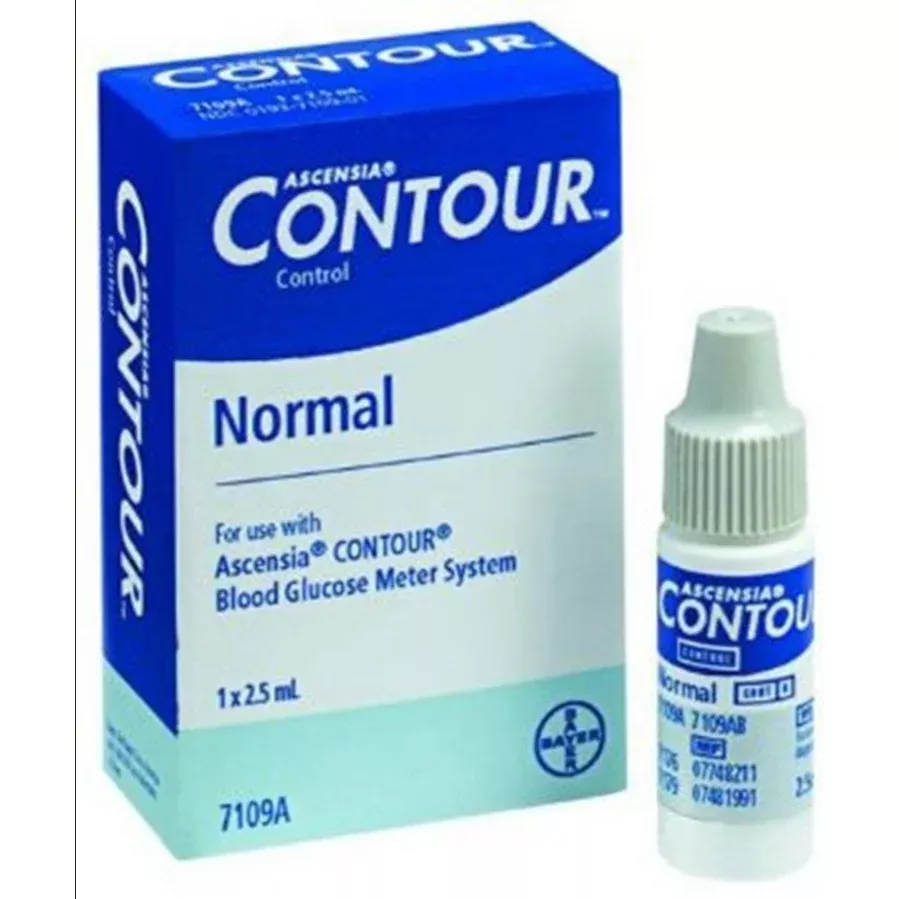 Contour Normal Control Solution for Blood Glucose Monitor, 2.5. mL Vial