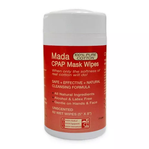 CPAP Mask WipesMada UnscentedTub/62