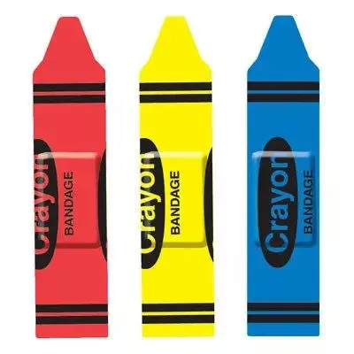 Crayon Adhesive Bandages 100 Count