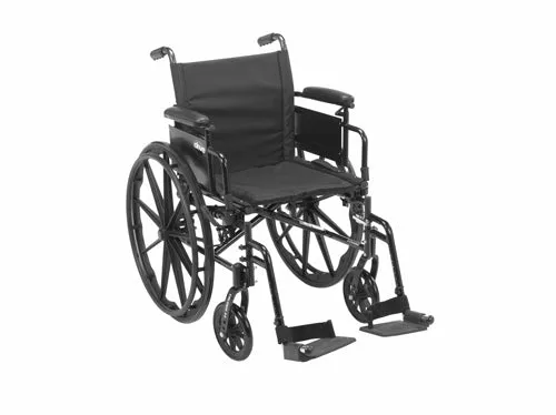 Cruiser X4 W/C 18w/ELR & Ht Adj Flip-Back Full Arms