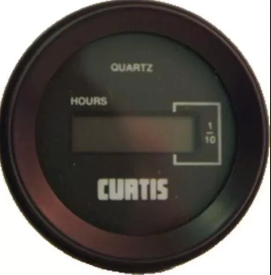 Curtis 12-48 Volt Round Hour Meter (Universal Fit)