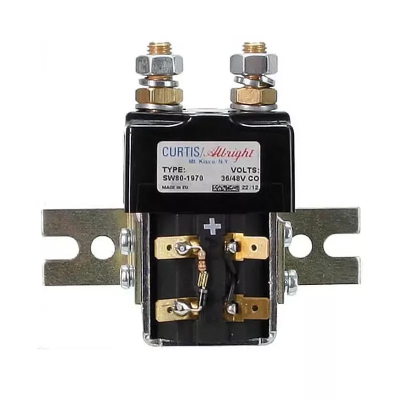 Curtis 36/48 Volt Solenoid w/Bracket/Resister/Diode