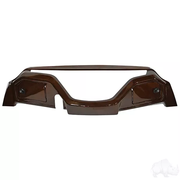 Dark Woodgrain Dash Cover with Locking Doors for Yamaha Drive2 (2017-Current)
