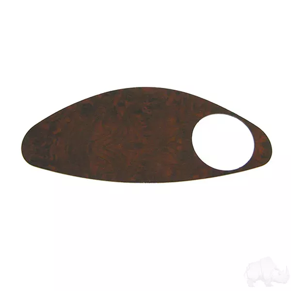Dash Cover Plate, Dark Woodgrain, EZGo RXV Fleet