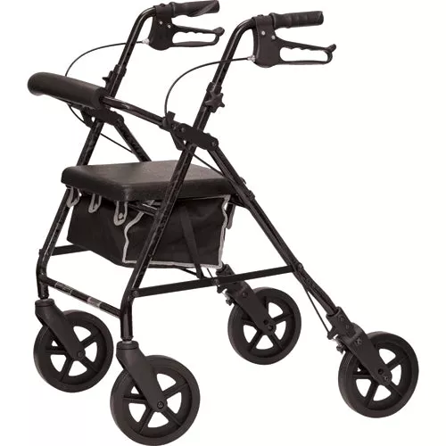 Deluxe Aluminum RollatorBlack8Wheels