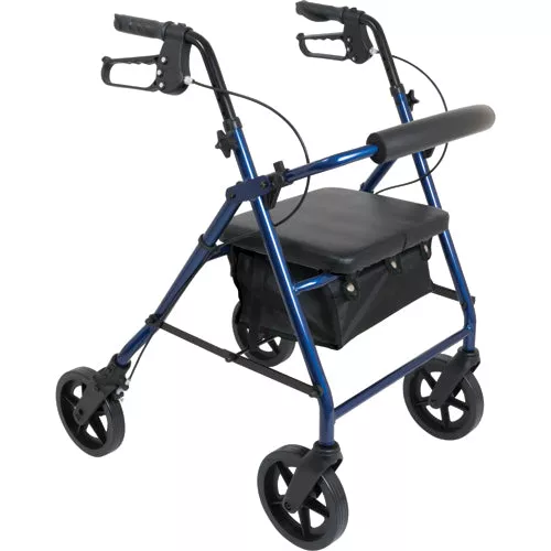 Deluxe Aluminum RollatorBlue 8Wheels