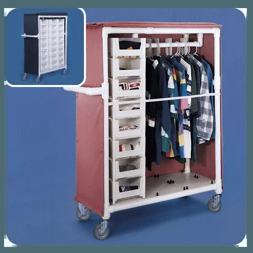 Deluxe Garment Rack Distribution Cart