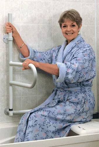 Dependa-Bar St/S White 18Lower Grab Bar