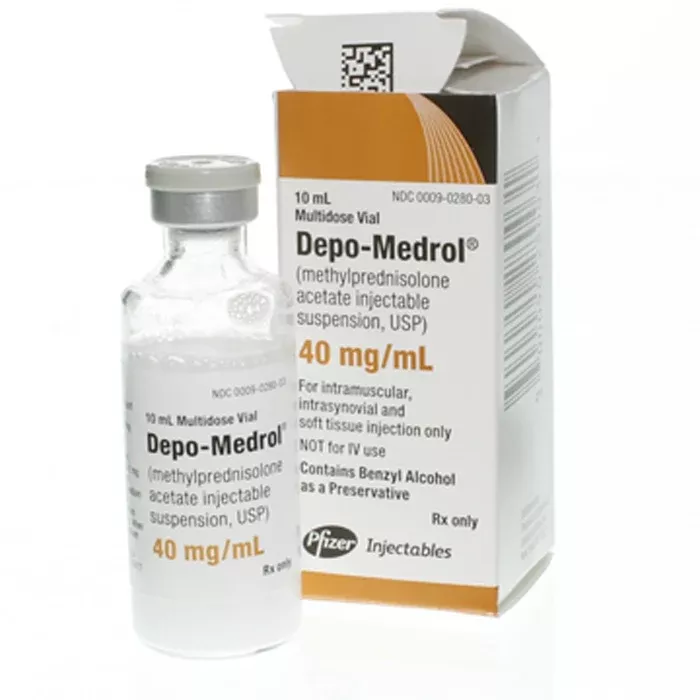Depo-Medrol Injection 40 mg Vial 10 mL by Hospira Pfizer (Rx)