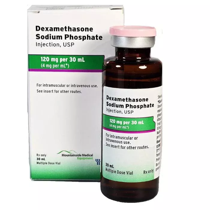 Dexamethasone Sodium Phosphate Injection 120 mg Per 30 mL (4 mg/mL) Multi-Dose Vials 30 mL (RX)