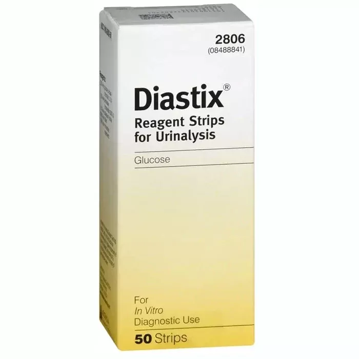 Diastix 2806 Reagent Strips for Urinalysis Testing, 50/Bottle