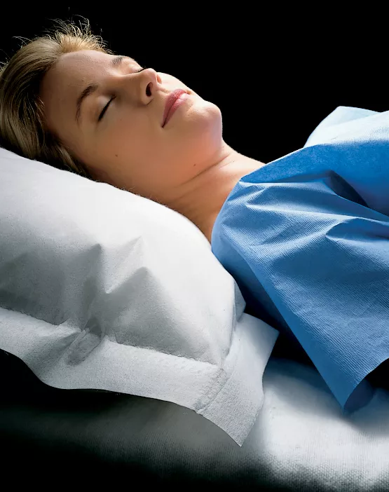 Disposable Pillowcases, 21″ x 30″; White, Non-woven; (100) Pillowcases/Case