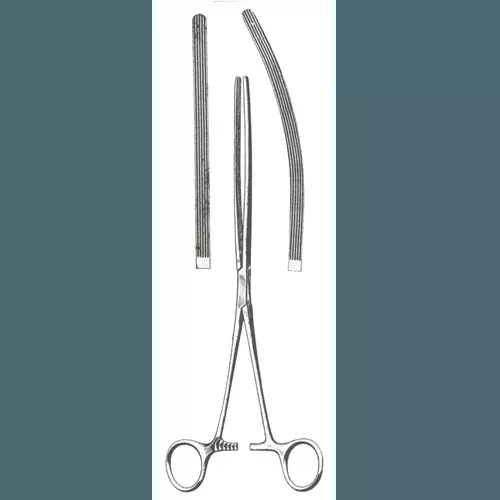 Doyen Forceps with Longitudinal Serrations
