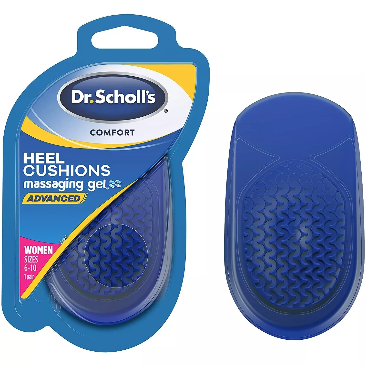 Dr. Scholl's Heel Cushions with Massaging Gel Advanced, for Women Sizes 6-10
