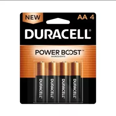 Duracell Coppertop Alkaline AA Batteries, 4 Battery Pack