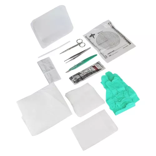 E Kit Debridement Tray with SAFETY Scalpel