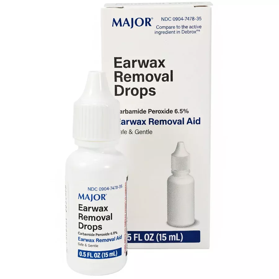 Earwax Removal Drops with Carbamide Peroxide 6.5%, Soft and Gentle Relief 15 mL